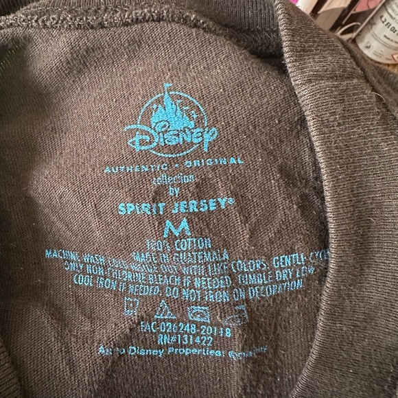 Disney Animal Kingdom Spirit Jersey Mickey Mouse Black Long Sleeve Shirt Size M - Picture 5 of 6